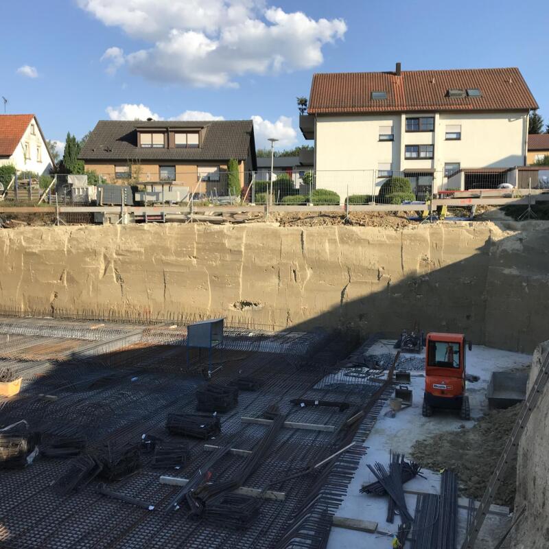 11 RSS Wand auf voller breite bei hohen Grundwasser